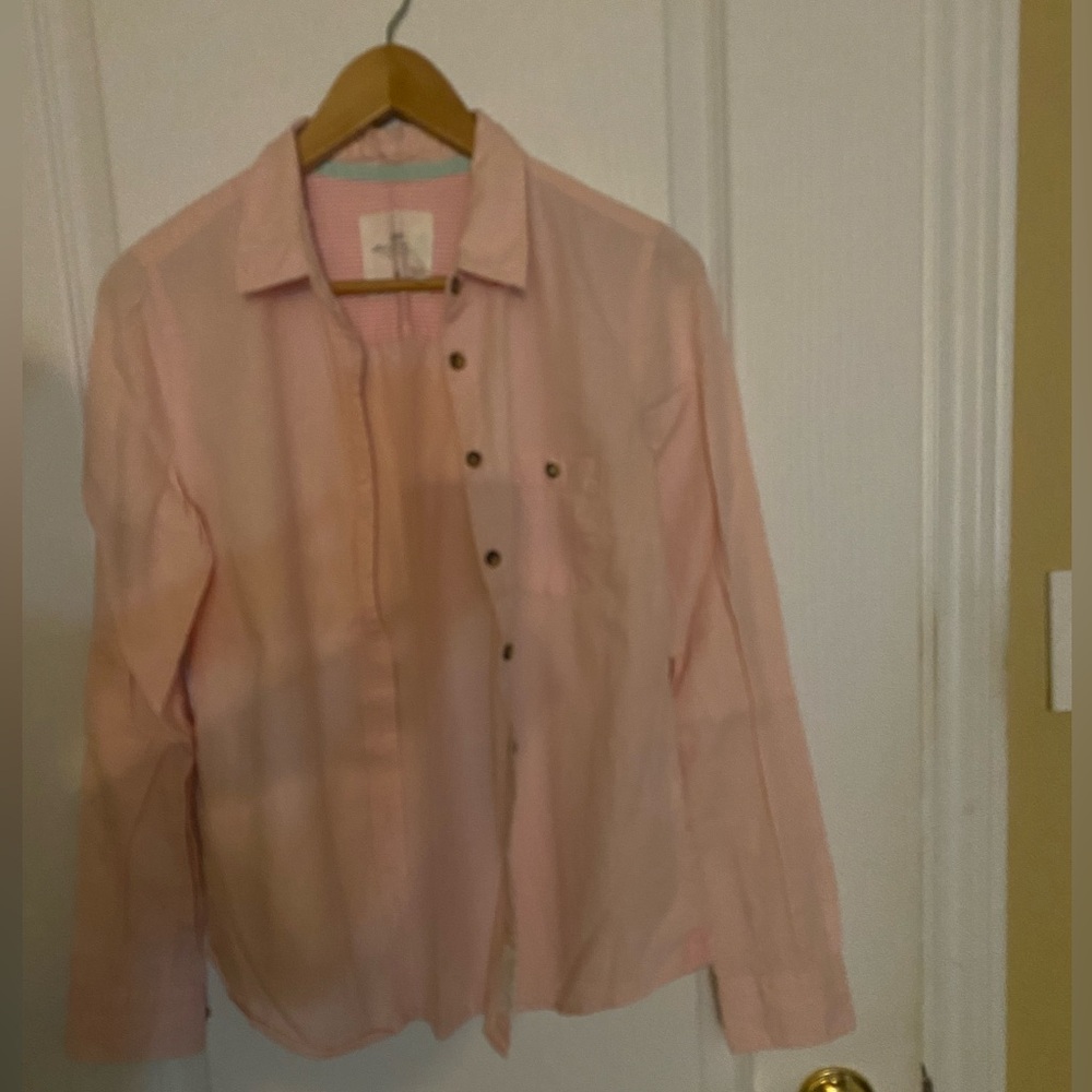 H&M Pink Striped Shirt 100% coton